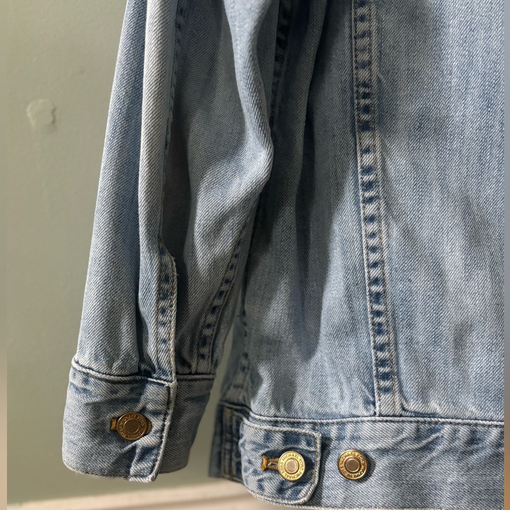 Michael Kors Light Wash Denim Jacket size Small - Picture 7 of 10